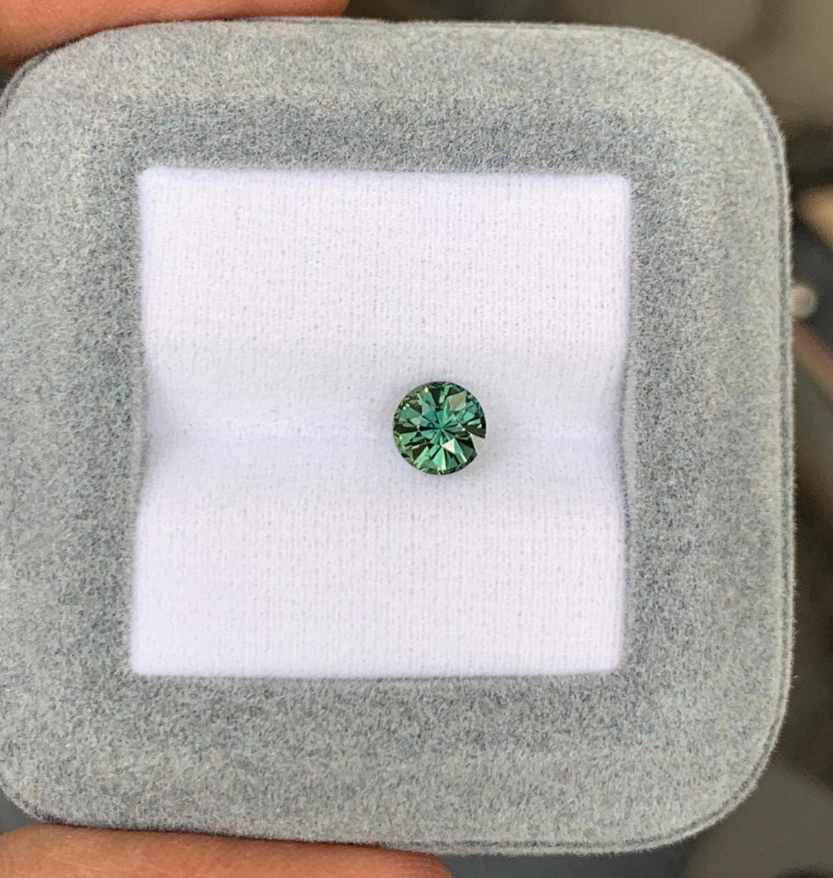 Saphir Teal Rond de 1,20ct