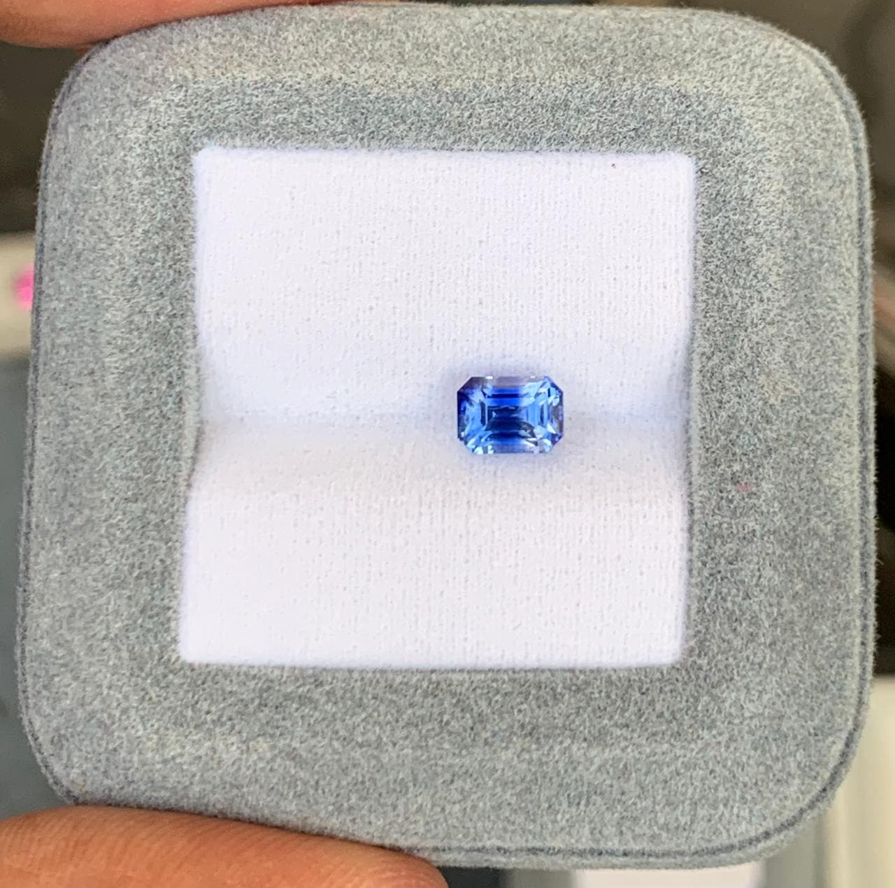 Saphir Bicolore Rectangle de 1,52ct — Sri Lanka